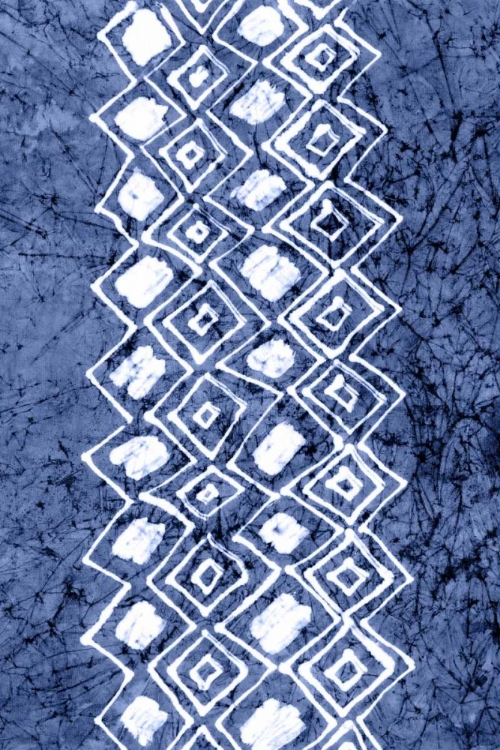 Picture of INDIGO PRIMITIVE PATTERNS IV