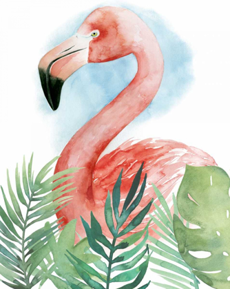 Picture of WATERCOLOR FLAMINGO COMPOSITION II