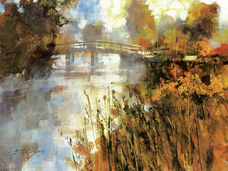 Picture of BRIDGE AT AUTUMN MORNING