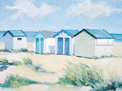 Picture of BEACH  HUTS ON A BRIGHT DAY