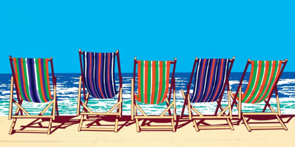 Picture of FIVE DECKCHAIRS
