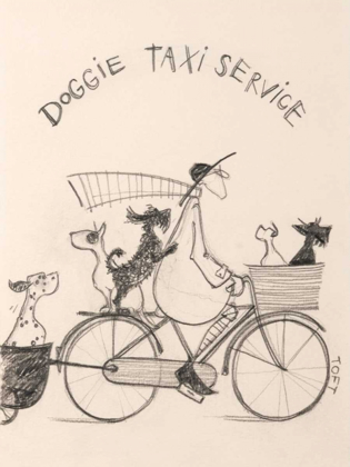 Picture of DOGGIE TAXI SERVICE SKETCH
