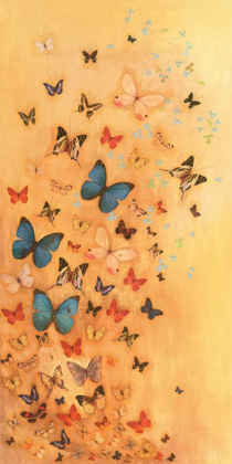 Picture of BUTTERFLIES ON WARM OCHRE