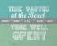 Picture of TIME WASTED AT THE BEACH