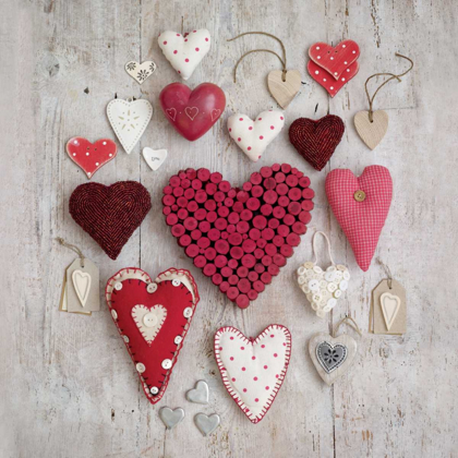 Picture of RED AND WHITE HEARTS