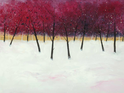 Picture of RED TREES ON WHITE