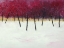 Picture of RED TREES ON WHITE