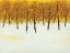 Picture of YELLOW TREES ON WHITE