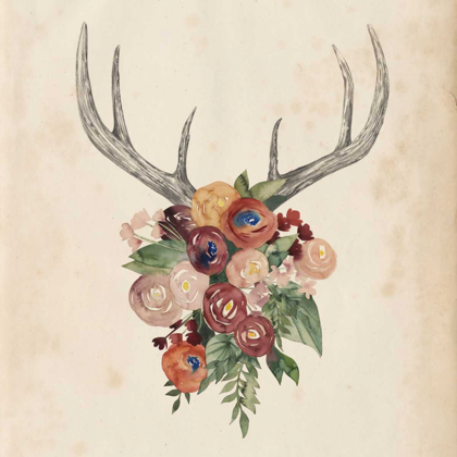 Picture of FLOWER ANTLERS I
