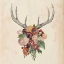 Picture of FLOWER ANTLERS I