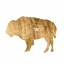Picture of BRUSHED GOLD ANIMALS I