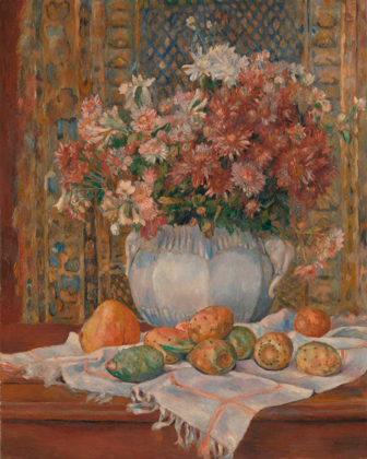 Picture of STILL LIFE WITH FLOWERS AND PRICKLY PEARS