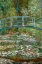 Picture of BRIDGE OVER A POND OF WATER LILIES