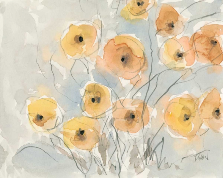 Picture of SUNSET POPPIES I