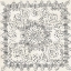 Picture of BANDW BATIK ROSETTE I