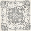 Picture of BANDW BATIK ROSETTE IV