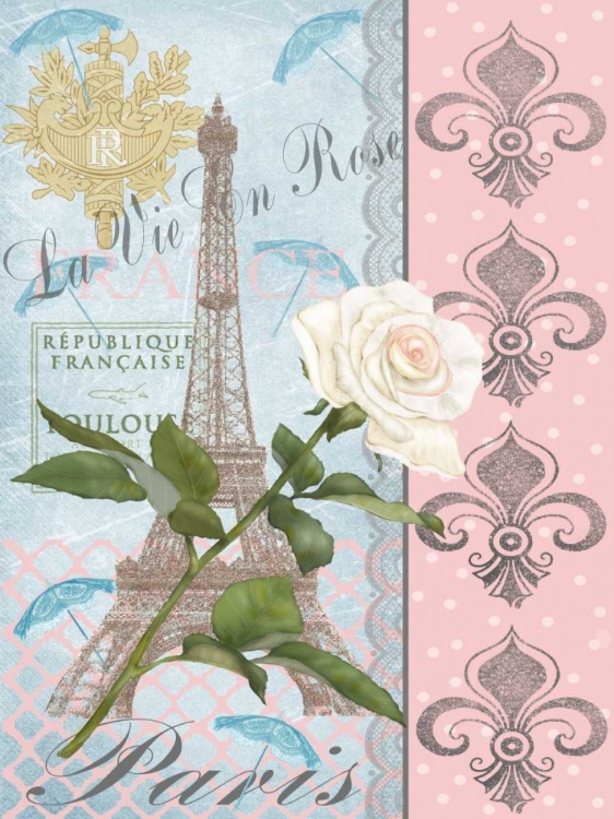 Picture of LA VIE EN ROSE I