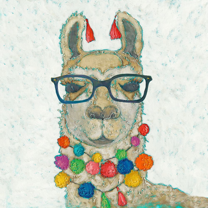 Picture of LLAMA LOVE WITH GLASSES I