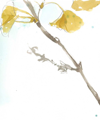 Picture of GINKGO ON DUSTY TEAL VI