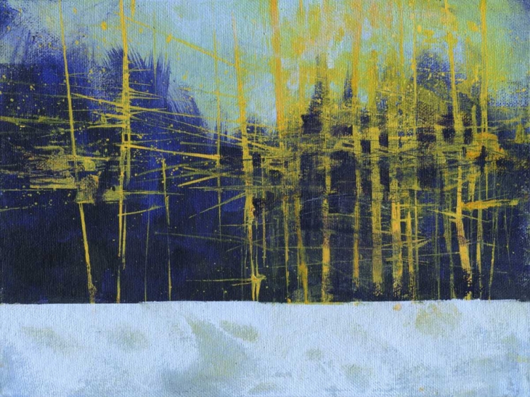 Picture of GOLDEN WINTER PINES