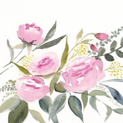 Picture of ROSEBUD WATERCOLOR I