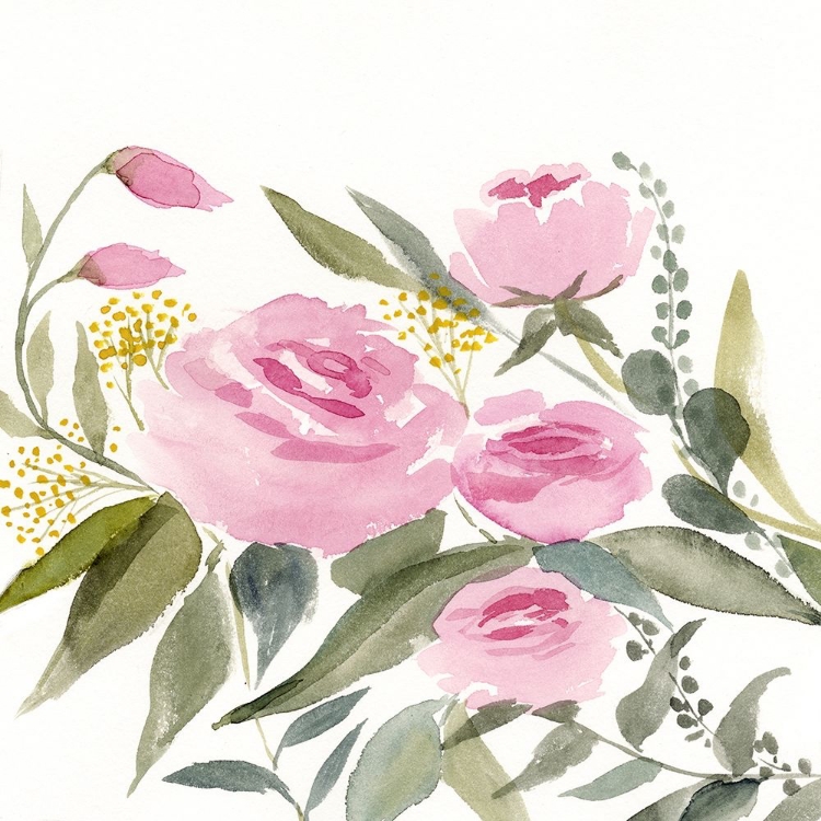 Picture of ROSEBUD WATERCOLOR II