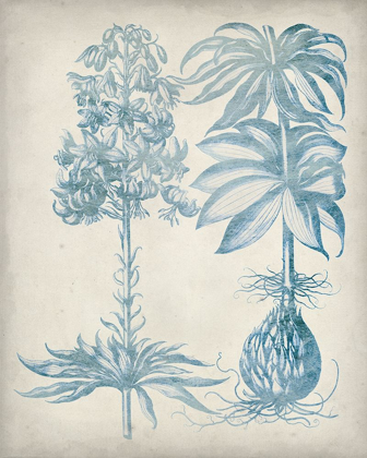 Picture of BLUE FRESCO FLORAL I