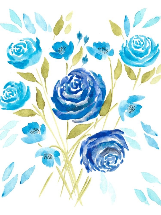Picture of CERULEAN BLOOMS II