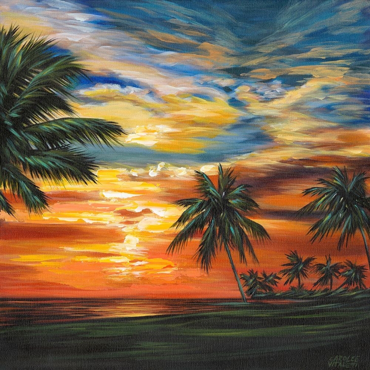 Picture of STUNNING TROPICAL SUNSET II