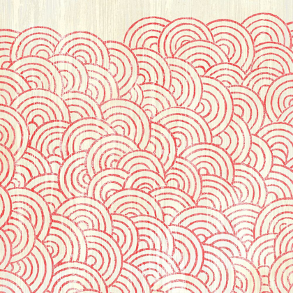 Picture of WEATHERED PATTERNS IN RED I