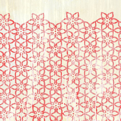 Picture of WEATHERED PATTERNS IN RED IX