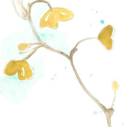 Picture of TEAL AND OCHRE GINKO II