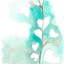 Picture of TEAL AND OCHRE GINKO III