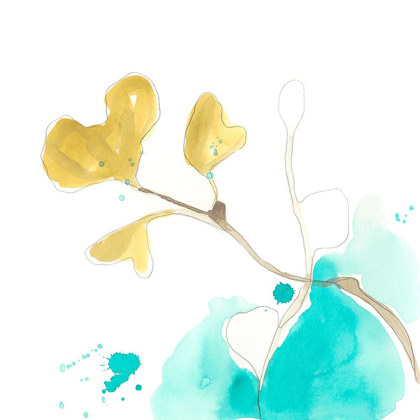 Picture of TEAL AND OCHRE GINKO V