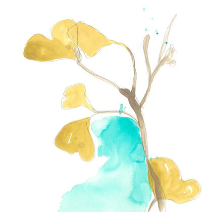 Picture of TEAL AND OCHRE GINKO IX