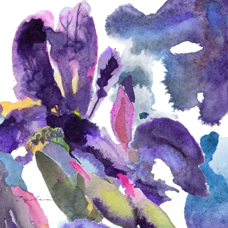 Picture of WATERCOLOR FLOWER COMPOSITION II