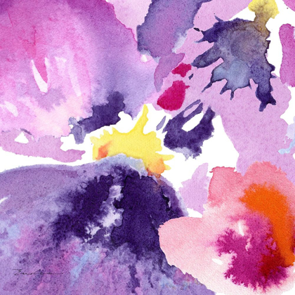 Picture of WATERCOLOR FLOWER COMPOSITION IV
