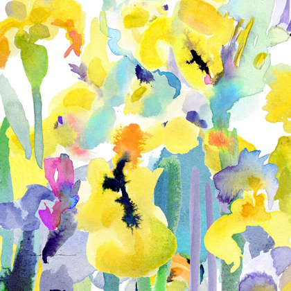 Picture of WATERCOLOR FLOWER COMPOSITION VI