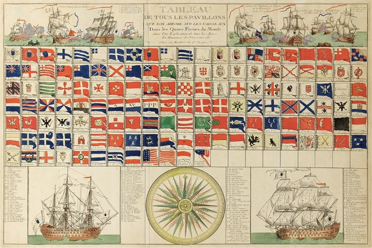 Picture of SEA FLAGS OF ALL NATIONS