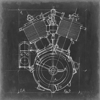 Picture of MOTORCYCLE ENGINE BLUEPRINT IV