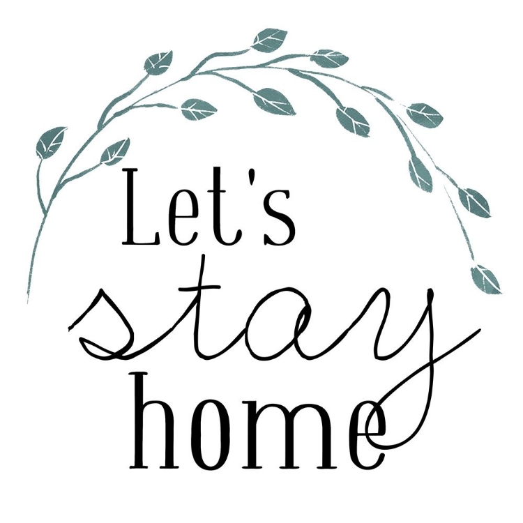 Picture of LETS STAY HOME BLUE