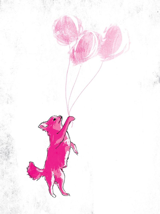 Picture of DOG HOLDING BALLOON