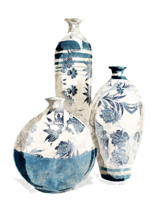 Picture of WHITE CHINA VASES