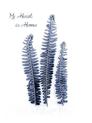 Picture of FERN FRONDS NAVY