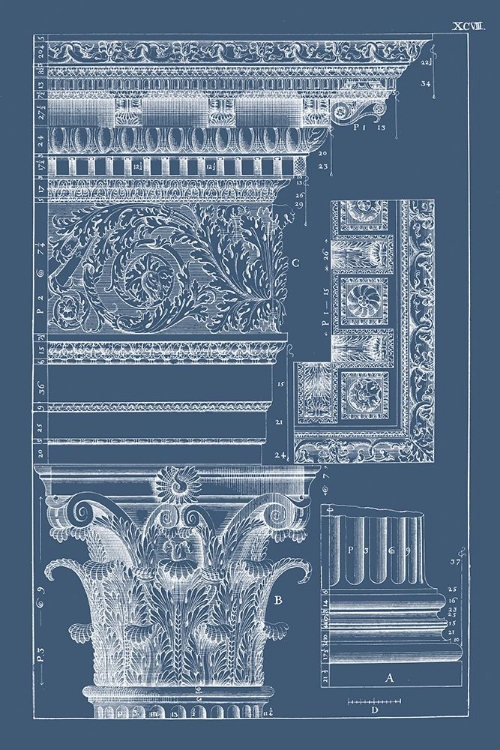 Picture of COLUMN AND CORNICE BLUEPRINT II