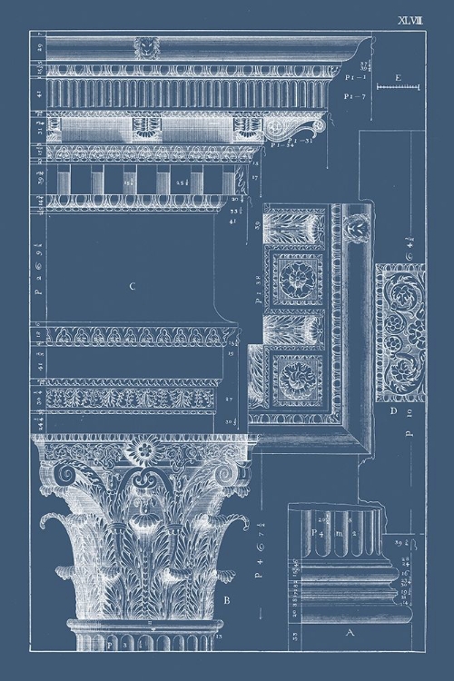 Picture of COLUMN AND CORNICE BLUEPRINT III