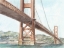 Picture of ICONIC WATERCOLOR BRIDGE III