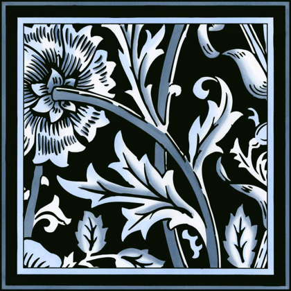 Picture of BLUE AND WHITE FLORAL MOTIF IV