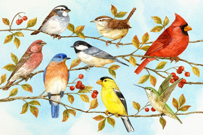 Picture of BIRDS AND BERRIES V