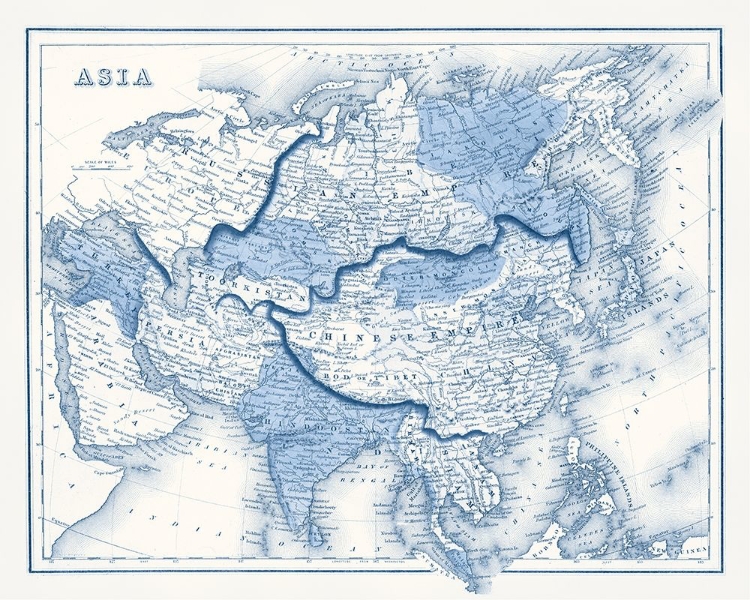 Picture of ASIA IN SHADES OF BLUE